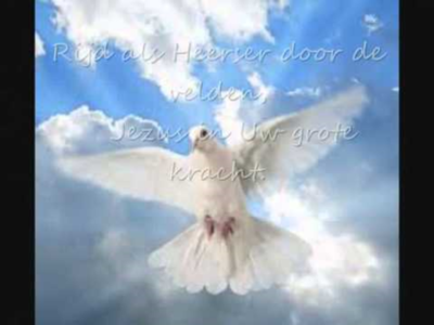 De Heilige Geest (symbool: duif) wil ons helpen bij het liefhebben.