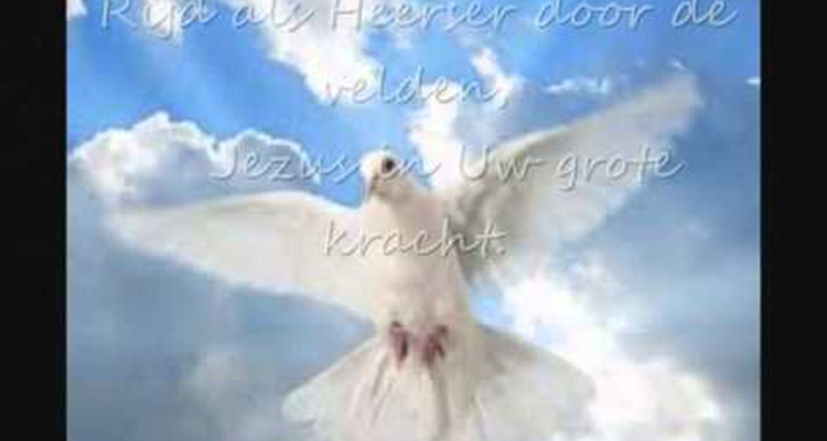 De Heilige Geest (symbool: duif) wil ons helpen bij het liefhebben.